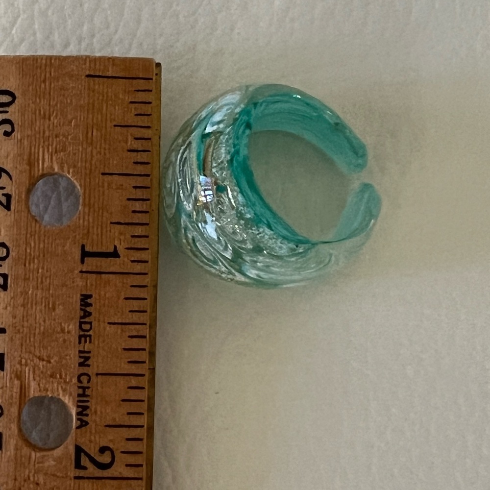 Authentic MURANO GLASS pendant ring set - Picture 9 of 12
